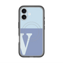 スリムプロテクションプレミアムケース with MagSafe［ オリジナル - initial two tone - V blue ］