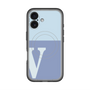 スリムプロテクションプレミアムケース with MagSafe［ オリジナル - initial two tone - V blue ］