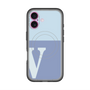 スリムプロテクションプレミアムケース with MagSafe［ オリジナル - initial two tone - V blue ］
