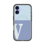 スリムプロテクションプレミアムケース with MagSafe［ オリジナル - initial two tone - V blue ］