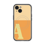 スリムプロテクションプレミアムケース with MagSafe［ オリジナル - initial two tone - A orange ］