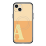スリムプロテクションプレミアムケース with MagSafe［ オリジナル - initial two tone - A orange ］