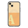 スリムプロテクションプレミアムケース with MagSafe［ オリジナル - initial two tone - A orange ］