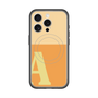 スリムプロテクションプレミアムケース with MagSafe［ オリジナル - initial two tone - A orange ］