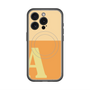 スリムプロテクションプレミアムケース with MagSafe［ オリジナル - initial two tone - A orange ］