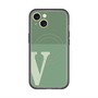 スリムプロテクションプレミアムケース with MagSafe［ オリジナル - initial two tone - V green ］