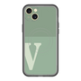 スリムプロテクションプレミアムケース with MagSafe［ オリジナル - initial two tone - V green ］