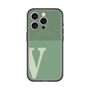 スリムプロテクションプレミアムケース with MagSafe［ オリジナル - initial two tone - V green ］