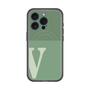 スリムプロテクションプレミアムケース with MagSafe［ オリジナル - initial two tone - V green ］