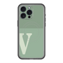 スリムプロテクションプレミアムケース with MagSafe［ オリジナル - initial two tone - V green ］