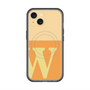 スリムプロテクションプレミアムケース with MagSafe［ オリジナル - initial two tone - W orange ］