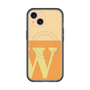 スリムプロテクションプレミアムケース with MagSafe［ オリジナル - initial two tone - W orange ］