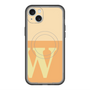 スリムプロテクションプレミアムケース with MagSafe［ オリジナル - initial two tone - W orange ］