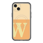 スリムプロテクションプレミアムケース with MagSafe［ オリジナル - initial two tone - W orange ］