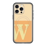 スリムプロテクションプレミアムケース with MagSafe［ オリジナル - initial two tone - W orange ］