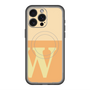 スリムプロテクションプレミアムケース with MagSafe［ オリジナル - initial two tone - W orange ］