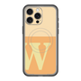 スリムプロテクションプレミアムケース with MagSafe［ オリジナル - initial two tone - W orange ］