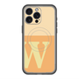 スリムプロテクションプレミアムケース with MagSafe［ オリジナル - initial two tone - W orange ］