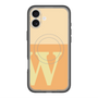 スリムプロテクションプレミアムケース with MagSafe［ オリジナル - initial two tone - W orange ］
