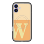 スリムプロテクションプレミアムケース with MagSafe［ オリジナル - initial two tone - W orange ］