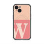 スリムプロテクションプレミアムケース with MagSafe［ オリジナル - initial two tone - W pink ］