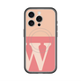 スリムプロテクションプレミアムケース with MagSafe［ オリジナル - initial two tone - W pink ］