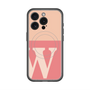 スリムプロテクションプレミアムケース with MagSafe［ オリジナル - initial two tone - W pink ］