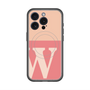 スリムプロテクションプレミアムケース with MagSafe［ オリジナル - initial two tone - W pink ］
