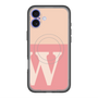 スリムプロテクションプレミアムケース with MagSafe［ オリジナル - initial two tone - W pink ］