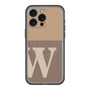 スリムプロテクションプレミアムケース with MagSafe［ オリジナル - initial two tone - W brown ］