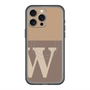 スリムプロテクションプレミアムケース with MagSafe［ オリジナル - initial two tone - W brown ］