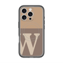 スリムプロテクションプレミアムケース with MagSafe［ オリジナル - initial two tone - W brown ］