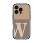 スリムプロテクションプレミアムケース with MagSafe［ オリジナル - initial two tone - W brown ］
