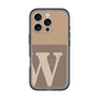 スリムプロテクションプレミアムケース with MagSafe［ オリジナル - initial two tone - W brown ］