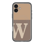 スリムプロテクションプレミアムケース with MagSafe［ オリジナル - initial two tone - W brown ］