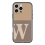 スリムプロテクションプレミアムケース with MagSafe［ オリジナル - initial two tone - W brown ］
