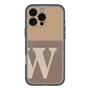 スリムプロテクションプレミアムケース with MagSafe［ オリジナル - initial two tone - W brown ］
