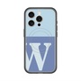スリムプロテクションプレミアムケース with MagSafe［ オリジナル - initial two tone - W blue ］