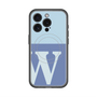 スリムプロテクションプレミアムケース with MagSafe［ オリジナル - initial two tone - W blue ］