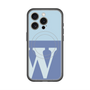 スリムプロテクションプレミアムケース with MagSafe［ オリジナル - initial two tone - W blue ］