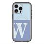 スリムプロテクションプレミアムケース with MagSafe［ オリジナル - initial two tone - W blue ］