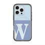 スリムプロテクションプレミアムケース with MagSafe［ オリジナル - initial two tone - W blue ］
