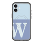 スリムプロテクションプレミアムケース with MagSafe［ オリジナル - initial two tone - W blue ］