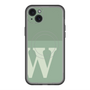 スリムプロテクションプレミアムケース with MagSafe［ オリジナル - initial two tone - W green ］