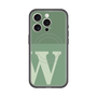 スリムプロテクションプレミアムケース with MagSafe［ オリジナル - initial two tone - W green ］