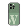 スリムプロテクションプレミアムケース with MagSafe［ オリジナル - initial two tone - W green ］