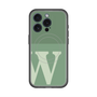 スリムプロテクションプレミアムケース with MagSafe［ オリジナル - initial two tone - W green ］