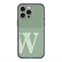スリムプロテクションプレミアムケース with MagSafe［ オリジナル - initial two tone - W green ］
