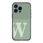 スリムプロテクションプレミアムケース with MagSafe［ オリジナル - initial two tone - W green ］