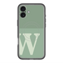 スリムプロテクションプレミアムケース with MagSafe［ オリジナル - initial two tone - W green ］